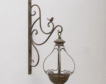 Wall Mount Bird Feeder - Iron Birds Home - Garden Outdoor Gift Vintage Style