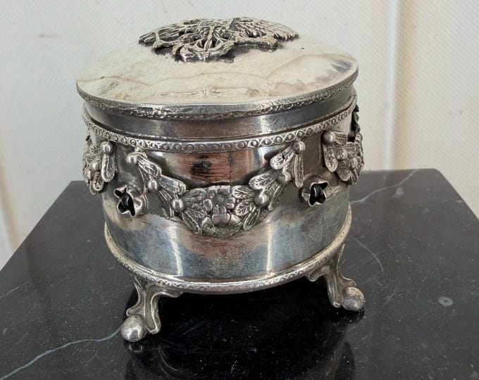 Imperial Russian Silver Casket – Double Eagle, Antique Box