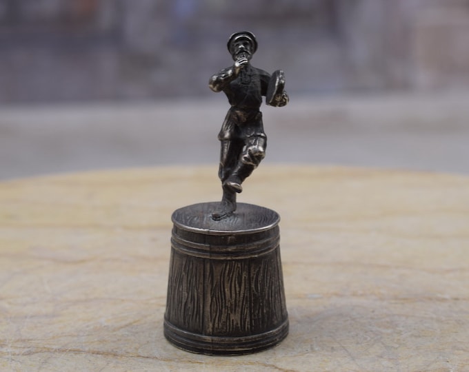 Unique Sterling Silver - Figurine Dancing Cossack - Silver Glass - Silver Chalice - Tsar Silver 84 - Vintage Silver - Gift Idea
