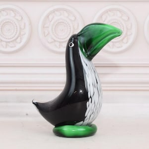 Colurful Glass Tucan Murano Style - Italian Glass Murano - Interior Design - Glass Venetian - Home and Office Decor - Gift Idea for Birthday