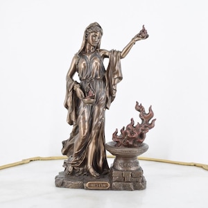 Hestia Statue – Greek Mythology – Goddess of Hearth and Home – Art Work Sculpture – Home and Office Decor – Gift Idea