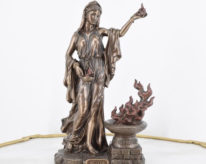 Hestia Statue – Greek Mythology – Goddess of Hearth and Home – Art Work Sculpture – Home and Office Decor – Gift Idea