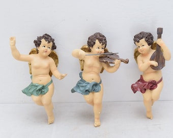 Realistic Three Hanging Angels Resin Sculpture Angel Figurine - angels on the ceiling