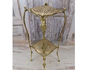 Wonderfull Handcrafted Brass Table - Flower Pot Table - Goldene Coffee Table - Home and Garden Decor - Plant Stand - Regency Decor
