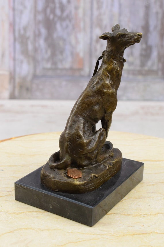 古銅 狩猟犬 ブロンズ像 銅像 座り像 約2780g 入手困難 WWST022 古銅 狩猟犬 ブロンズ像 銅像 座り像 約2780g 入手困難 WWST022 古銅