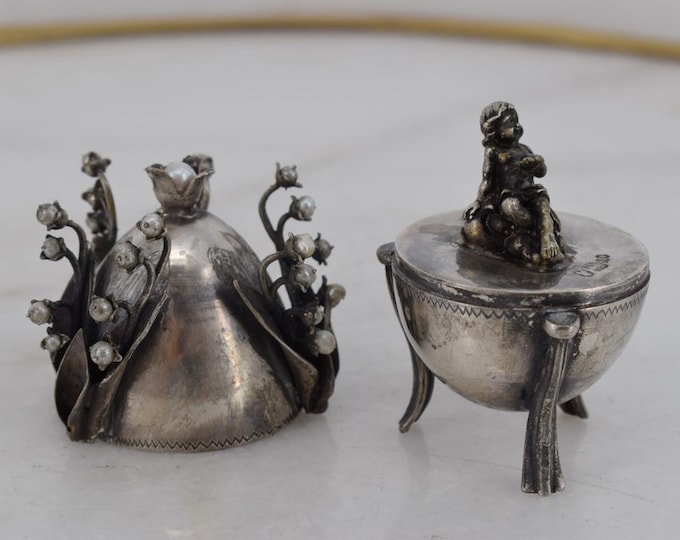 Tsar Silver Egg - Lily of the Valley Egg - Silver Egg with Pearls - Exclusive Tsar Silver - Collector Item - Silver 84 - Gift for Birthday