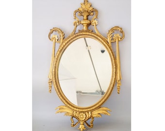 Amazing Mirror Art Nouveau Style- Goldene Crystal Mirror - Wall Art Decor - Elegant Gift Idea - Home Garden Decor - Gift for Wedding