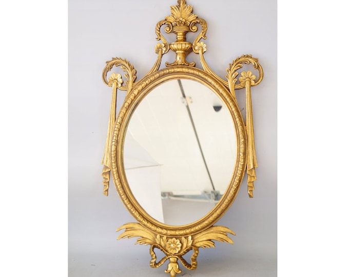 Amazing Mirror Art Nouveau Style- Goldene Crystal Mirror - Wall Art Decor - Elegant Gift Idea - Home Garden Decor - Gift for Wedding