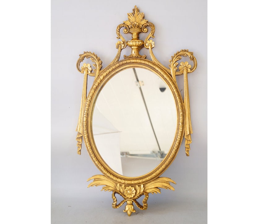 Amazing Mirror Art Nouveau Style- Goldene Crystal Mirror - Wall Art Decor - Elegant Gift Idea - Home Garden Decor - Gift for Wedding