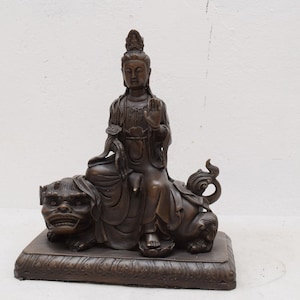 Realistic Japanese Geisha Bronze Sculpture Figure Sculpture Figurine  Gift Idea -
