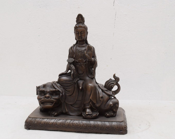 Realistic Japanese Geisha Bronze Sculpture Figure Sculpture Figurine  Gift Idea -
