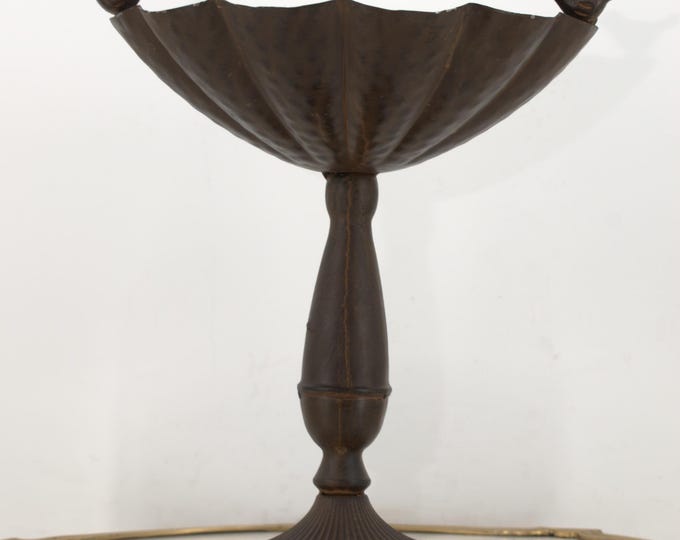 Wrought Iron Birdbath with Birds – Vintage Garden Fountain Bowl – Outdoor Feeder Drinker – Gift for Bird Lovers – Rustic Yard Decor