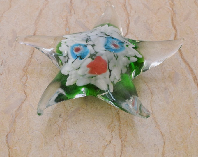 Amazing Starfish Colorful Murano Style - Star Murano Statue - Venetian Glass - Home Decor - Figurine Glass - Art Work Statue - Venetian Gift