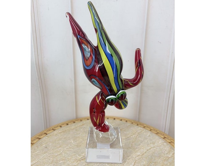 Glass Dancer Figurine – Venetian Art Sculpture, Home Decor