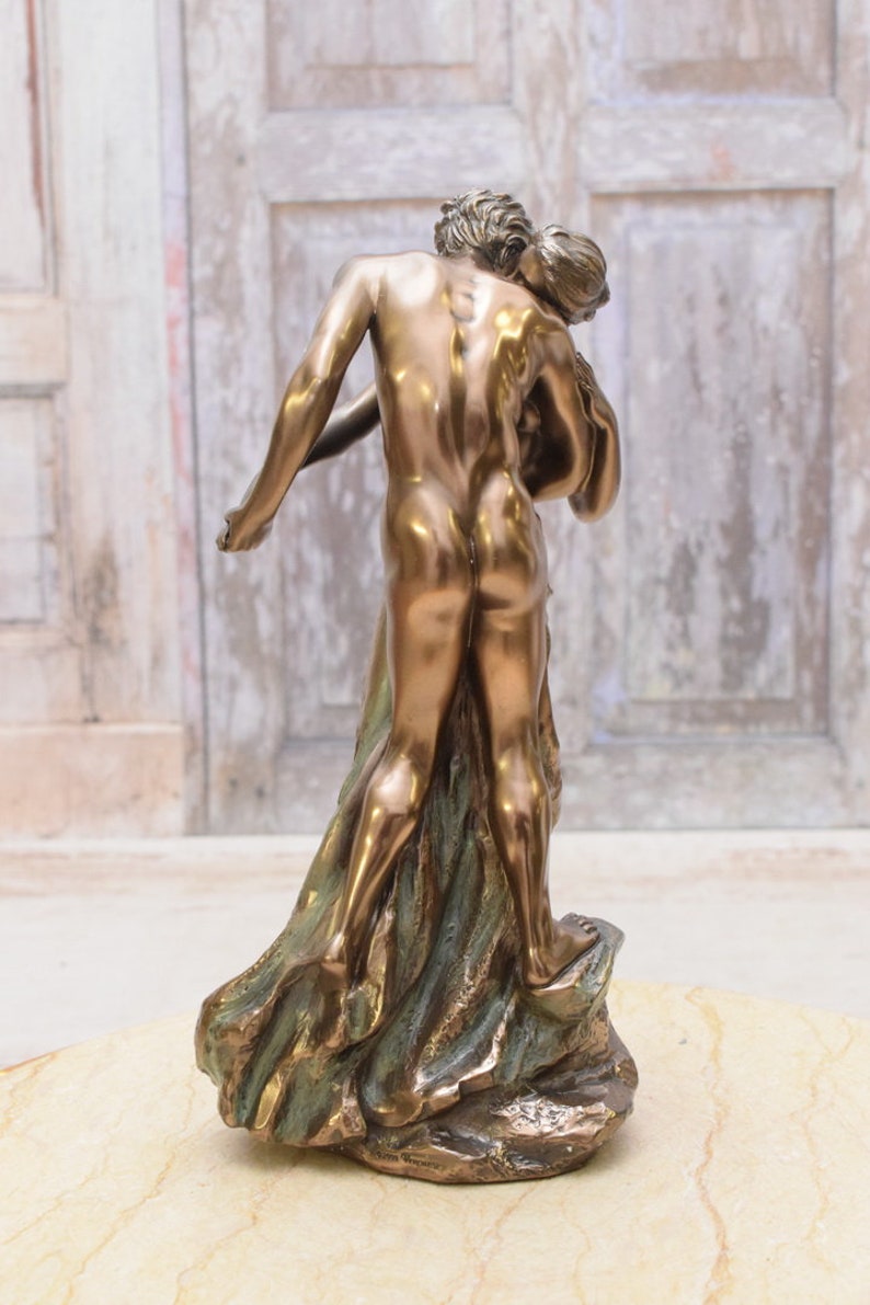 Femme et homme Couple amoureux Câlins dansant Couple d'amoureux Cadeau exclusif pour mariage Statue faite main image 4