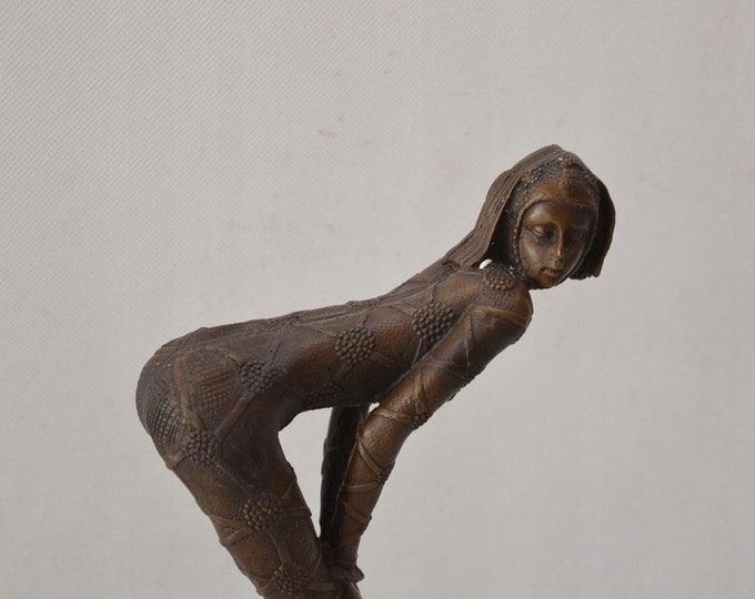Gymnast Dancer Woman Nude - Bronze Sculpture - Figurine statue bronze - Gift Idea for dancer -
