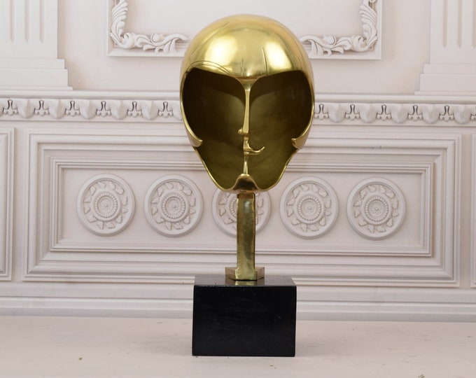 Gilded Bronze Figure Pablo Gargallo Style - Kiki de Montparnasse Style - Vintage Bronze Sculpture - Gift Idea Brithday Wedding - Home Decor
