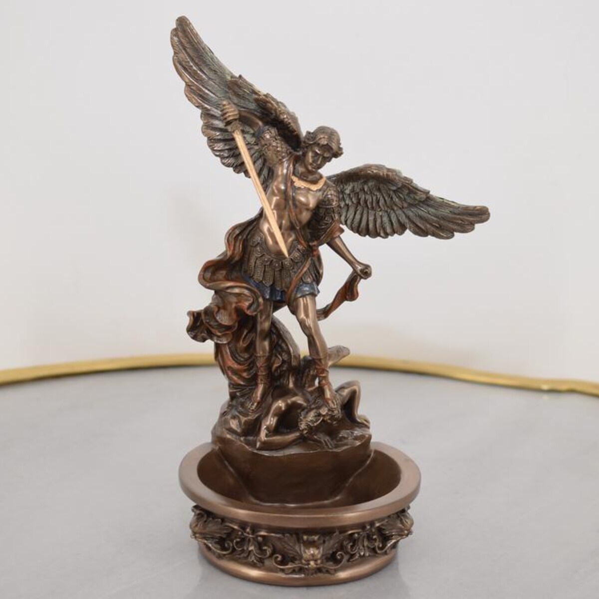Saint Michael the Archangel Holy Water Font – Wall Hanging Guardian Angel – Patron of Police and Goldsmiths – Religious Decor Catholic Gift - Etsy