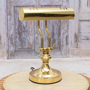 Amazing Banker Brass Lamp Desk Lamp Office and Home Decor Night Stand Lamp Art Deco Lamp Gift for Boss Vintage Lamp image 10