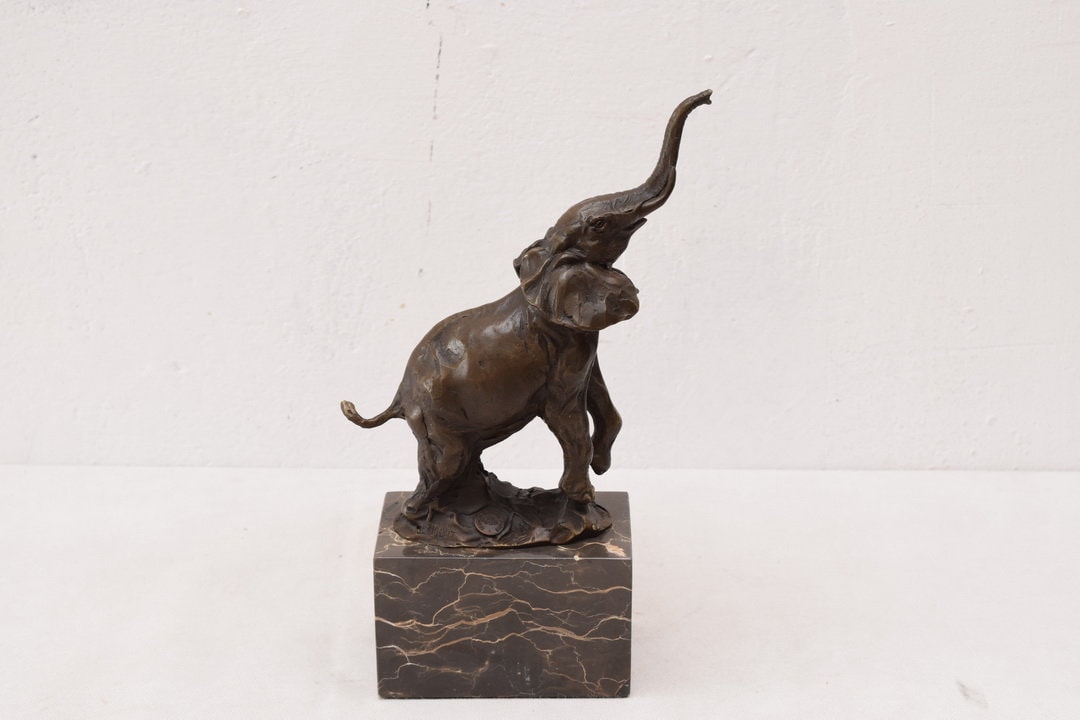 Elephant for Good Luck Bronze Sculpture Figurine Luxury Etsy