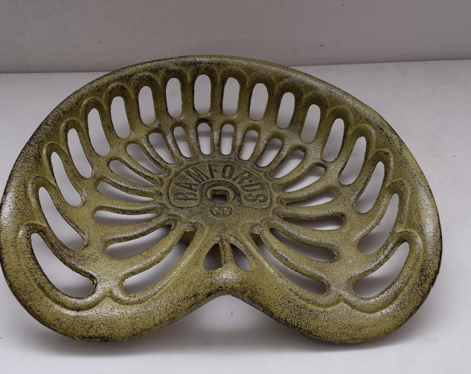 Cast Iron Tractor Implement Seat Collectables Bamfor DS Usa Farm Chair Gift Idea Farmer Vintage