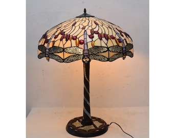 Flower Design Tiffany Style Lamp, Table Roses Lamp, Flower Stained Glass, Bedside Lamp, Atmospheric Lamp Office Gift, Amazing Desk Lamp