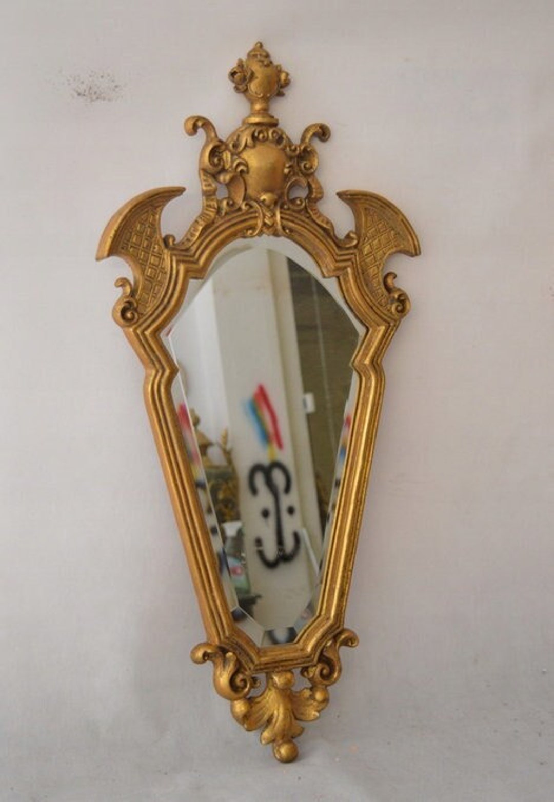 Mirror Crystal Gold Frame Art Deco Style Gift Idea Etsy UK
