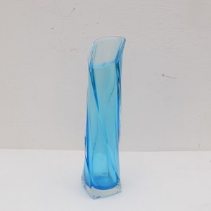 Vase for Flowers Blue Murano Style  Beaufitul Gift Flowers Handmade Product   Art Deco