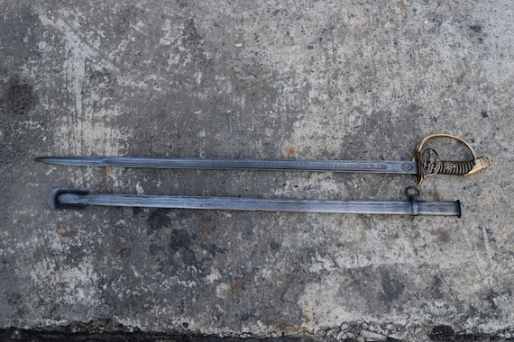 プロイセン軍用サーベル（鞘付き）：鷲の紋章 1889年、軍事装飾