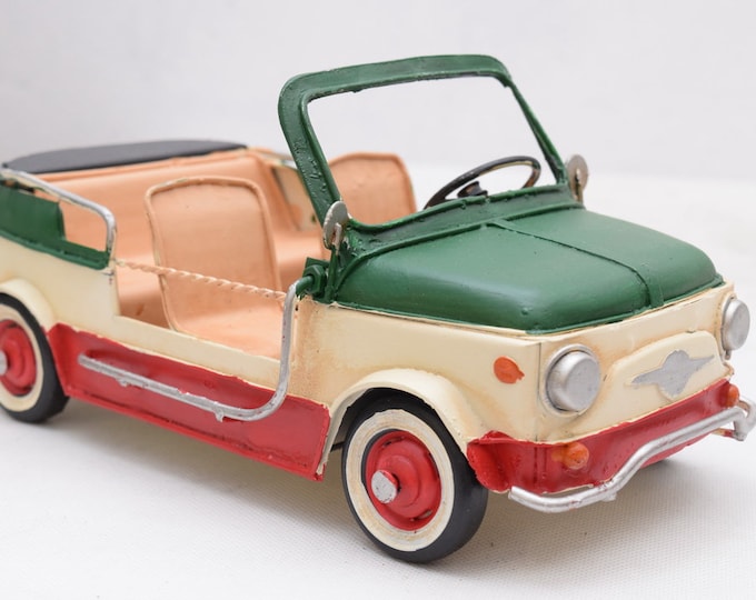 Italy Cabrio Car Vintage - Auto Old Metal Model Toy - Auto Gift Idea Old School - Vintage Model