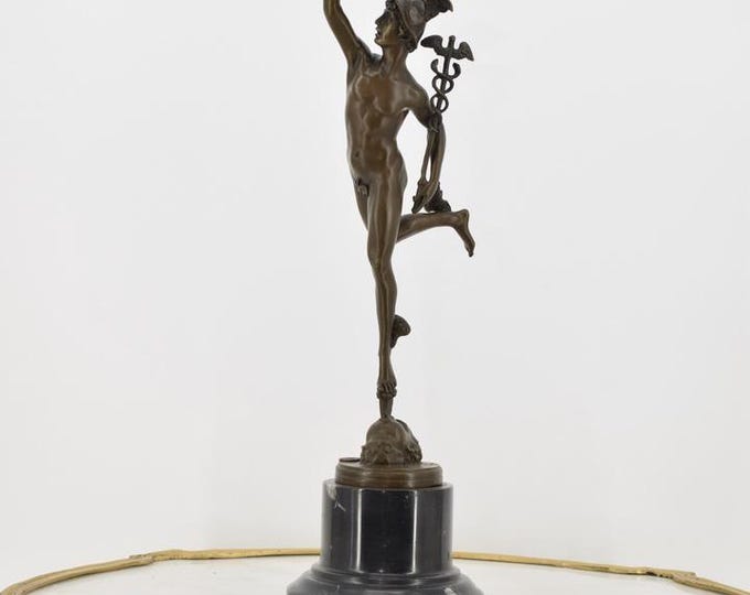 Mercury Business Patron - Hermes Bronze Statue, Symbol of Profit and Success, Unique Gift Idea for Entrepreneurs and Business Leaders