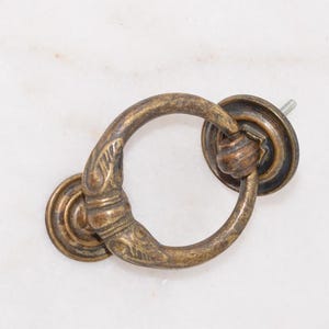 Dark Brass Door Knocker – Art Nouveau Style – Vintage Elegance – Antique Home Accent – Unique Gift Idea