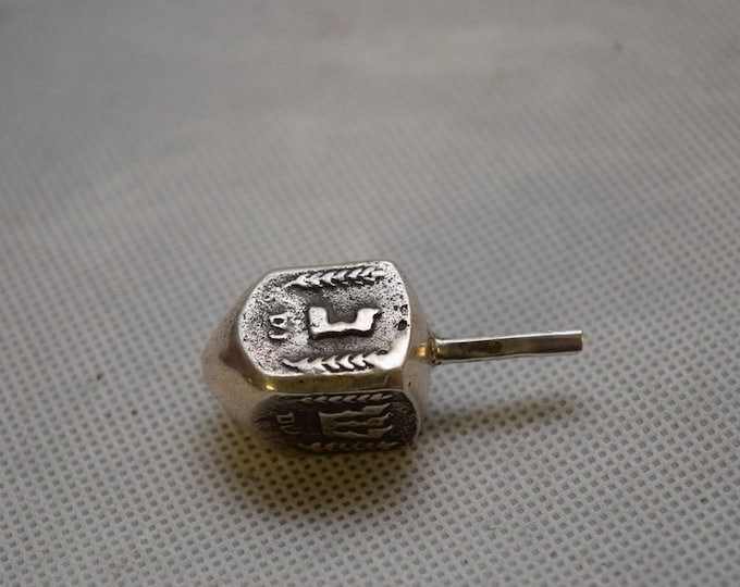 Silver  Jewish Dreidel Game Jews s Russia 84  Judaica Jewish Hanukkah Gift