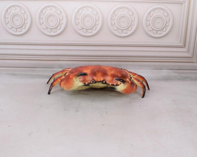 Amazing Casket Crab Cast Iron - Crab Sculpture - Amazing Figurine - Cast Iron Box - Home and Garden Decor