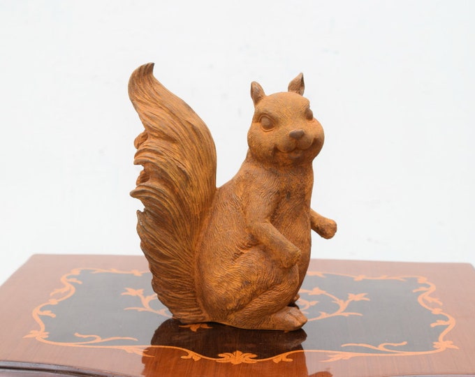 Cast Iron Amazing Squirrel - Rustic Cast Iron Squirrel - Amazing Garden Statue - Home and Garden Statue - Gift Idea