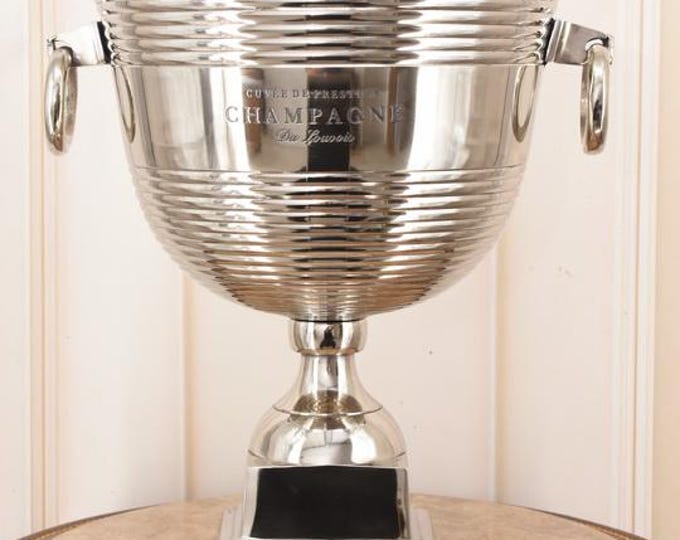 Aluminum French Cooler - Ice Bootle Stand - Ice Cooler - Champagne and Wine Stand - Ice Container Aluminium Gift