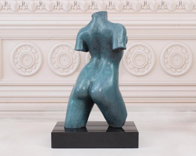 Patina Bronze Woman without Head and Hands - Woman Body Bronze Statue - Abstract Sculpture - Body Woman Art Work - Act Bronze Mature Concept