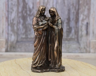 Saint Joseph et Marie avec l'enfant Jésus - Sculpture de la Vierge Marie et Joseph de la Sainte Famille - Figurine de saint - Décoration d'église et de maison - Idée cadeau