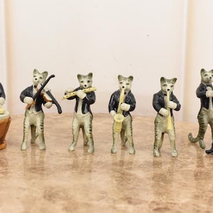 Cat Orchestra Figurines - Etsy
