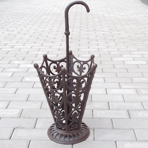 Cast Iron Brown Umbrella Stand - Beautiful Stand Walking - Nostalgic Umbrella Stand - Home Decor - Umbrella Rustic Amazing Gift for Wedding