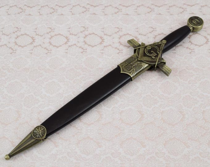 Sword Illuminate - Masonerry Dagger - Solid - Home Decor - Masonic Collector Item - Elegant Gift
