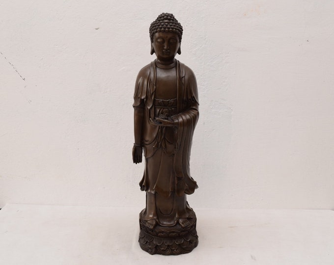 Very Large Buddha Bronze Statue - Figurine bronze exclusive gift -