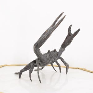 Große Krabbe Statue aus Bronze: Reich verzierte Tierskulptur
