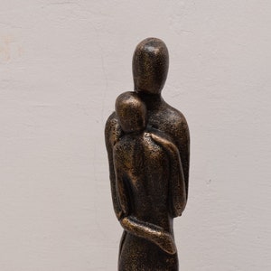 Large! Lovers Embracing Couple Cast Iron Man and Woman Loving Figurine  Sculpture Gift Vintage  Style