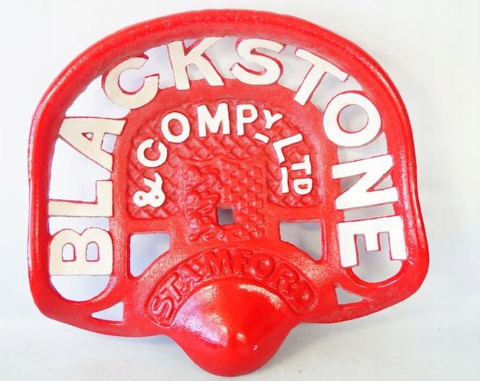 Cast Iron Tractor Implement Seat - Blackstone Company Ltd Antique Farm Machinery Seat - Rustic Industrial Collectible