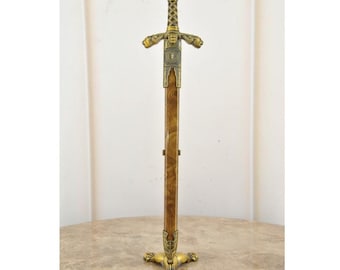 Elegant Letter Opener with Stand: Stylish Desk Organizer, Home Office Decor