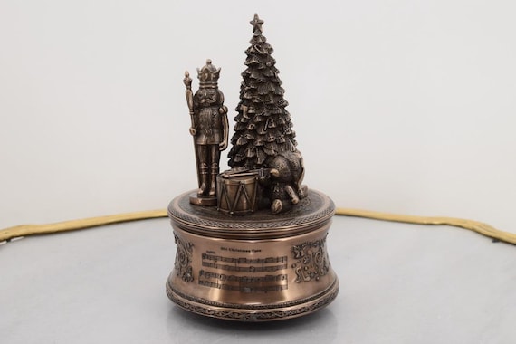 Christmas Tree Music Box: Spinning Holiday Melody Figurine - Etsy