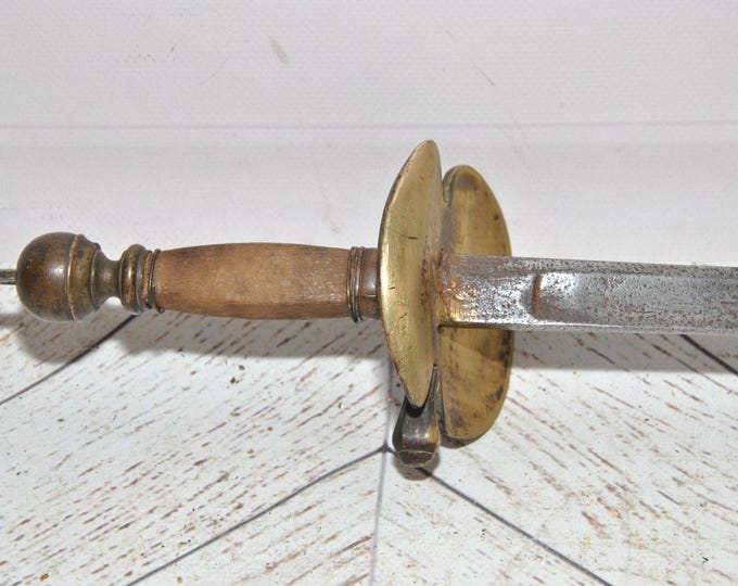 Antique French Saber - Napoleon Officer Sword - Dark Brass - Saber Officer - Military Gift - Home Decor - Wall Decor - Gift for Collector