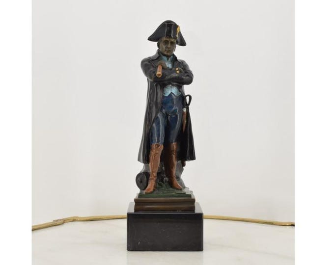 Napoleon Bonaparte Commander Bronze Statue – Colorful Sculpture – Historical Decor – Unique Gift Idea for History Lovers & Collectors