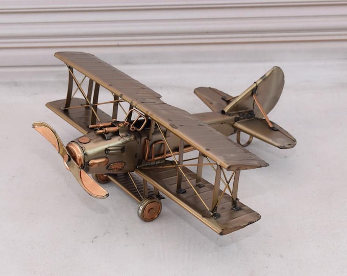 Amazing Vintage Airplane - Collector Items - Classic Metal Old Model - Old School - Plane Desk Decoration - Vintage Gift Idea - Home Decor
